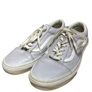Vans‎ Old Skool Leather Pastel Lilac Low Top Sneakers Women US 7.5